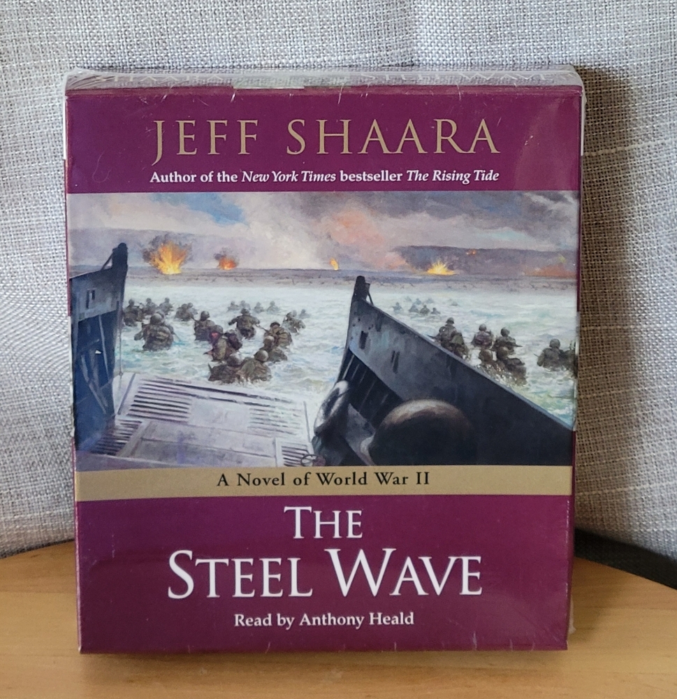 NWT SEALED Audiobook World War 2 Novel The Steel Wave by Jeff Shaara